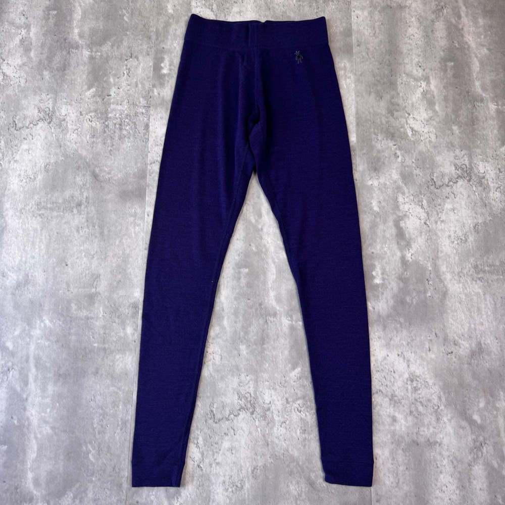 Smartwool Classic Thermal Merino Base Layer Bottoms Womens XS Purple Wool Pants